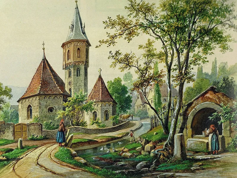 1828-Georg Maria Eckert - Cappella di Sant'Acacio a Grünsfeldhausen